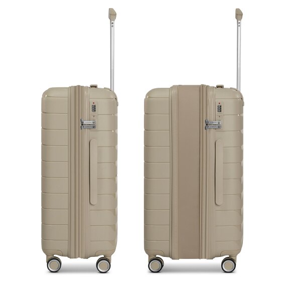Franky London 4 wheels Suitcase set 3-piece with expansion pleat