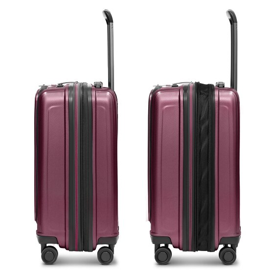 Redolz Essentials 14 4 wheels Cabin trolley S 55 cm Laptop compartment with expansion pleat