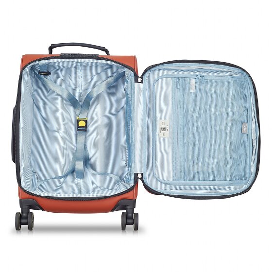 Delsey Paris Turenne Soft 4 wheels Cabin trolley 55 cm with expansion pleat