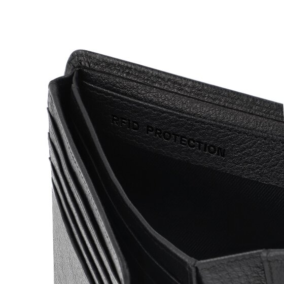 Redolz Leather Essentials QF wallet RFID leather 12 cm fold-out