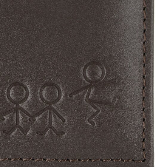 oxmox Leather Wallet RFID protection Genuine Leather 11 cm