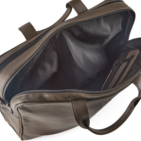 Harbour 2nd City Lights Briefcase Genuine Leather 40 cm Laptop compartment