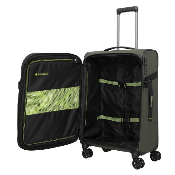 Travelite Briize 4 wheels Suitcase set 3-piece with expansion pleat