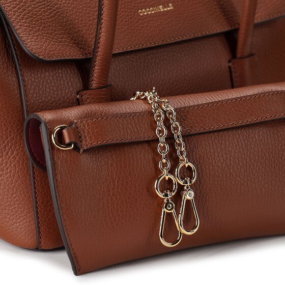 Coccinelle Double Beat Shoulder Bag Genuine Leather 31 cm