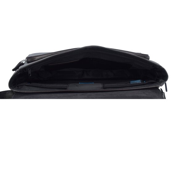 Piquadro Black Square briefcase leather 40 cm laptop compartment