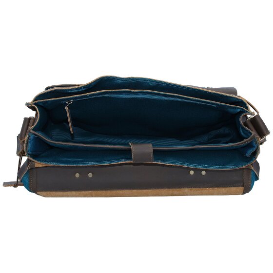 aunts & uncles Hunter Jack Messenger leather 45 cm laptop compartment