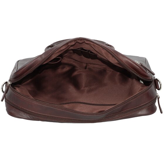 Dermata Briefcase leather 40 cm laptop compartment