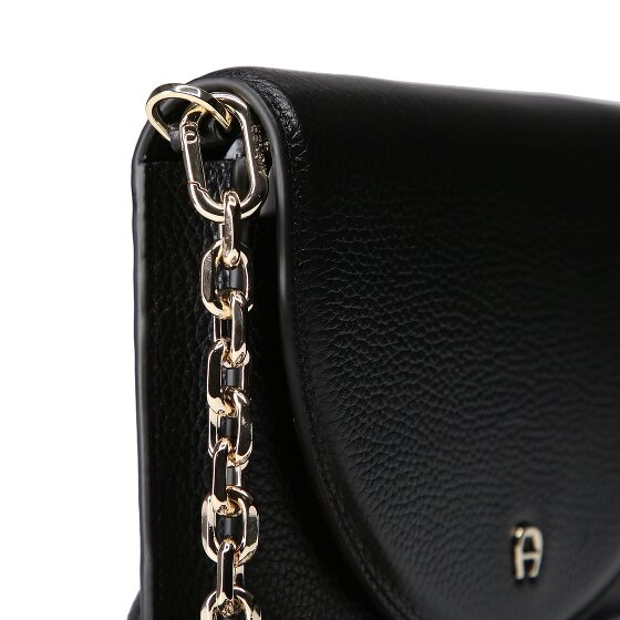 Aigner Shoulder bag RFID protection Leather 20 cm