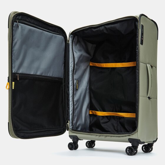 Mandarina Duck Eco Coated 4 wheels Trolley L 78 cm with expansion pleat