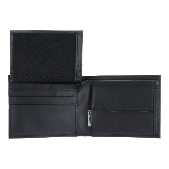 oxmox Leather Wallet RFID protection Genuine Leather 12 cm