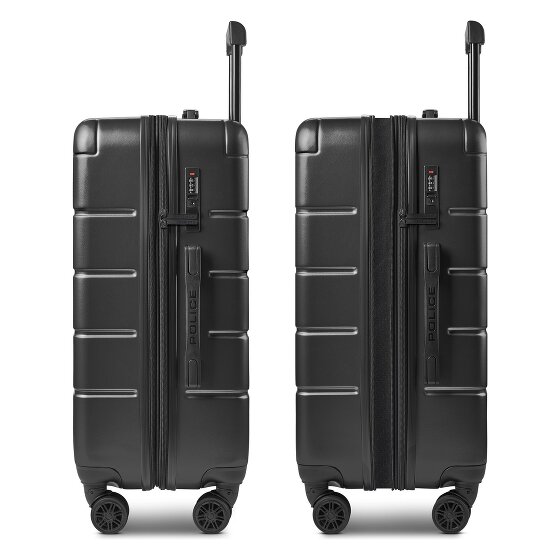 Police Dublin 4 wheels Suitcase set 3-piece Expandable
