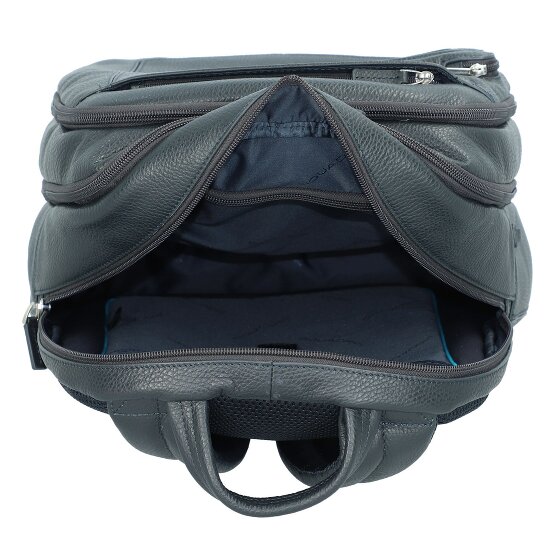 Piquadro Vibe backpack leather 43 cm laptop compartment