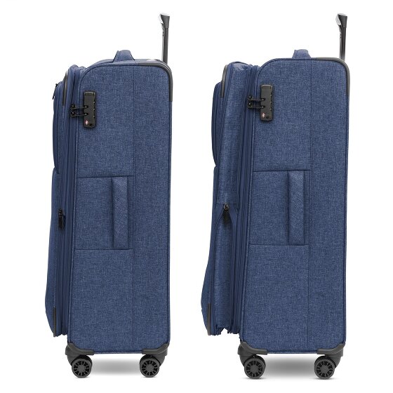 Redolz Essentials 12 LARGE 4 wheels Trolley 79 cm with expansion pleat