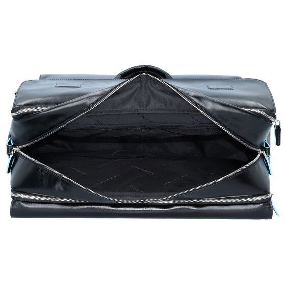 Piquadro Blue Square Weekender travel bag leather 47 cm laptop compartment