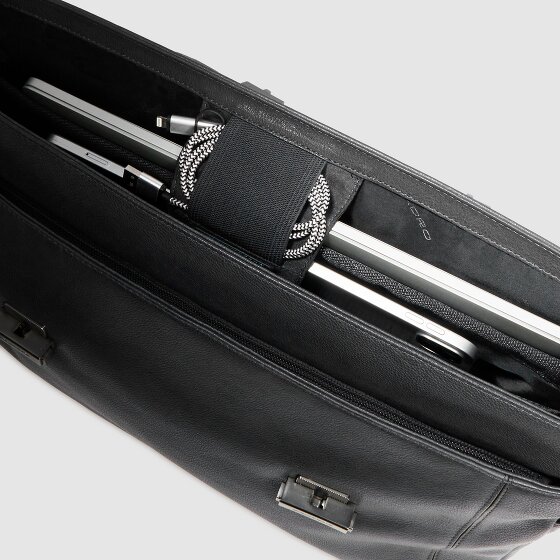 Piquadro Cronus Briefcase Leather 31 cm Laptop compartment