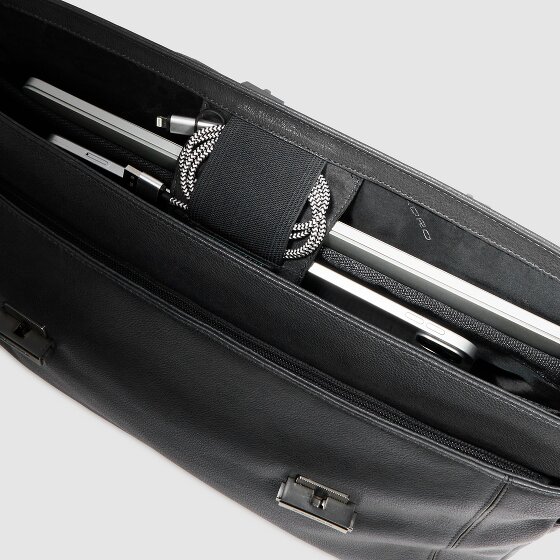 Piquadro Cronus Briefcase Leather 31 cm Laptop compartment