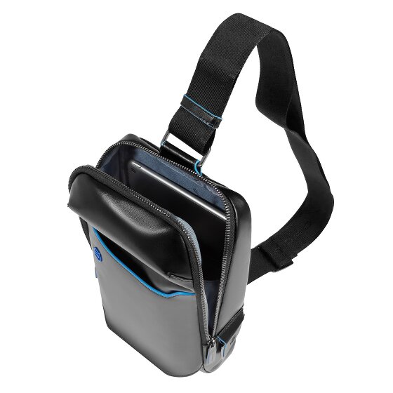 Piquadro Blue Square shoulder bag leather 28 cm