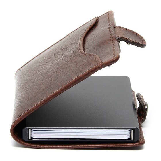 The Chesterfield Brand Albury Credit card case RFID protection Genuine Leather 7 cm