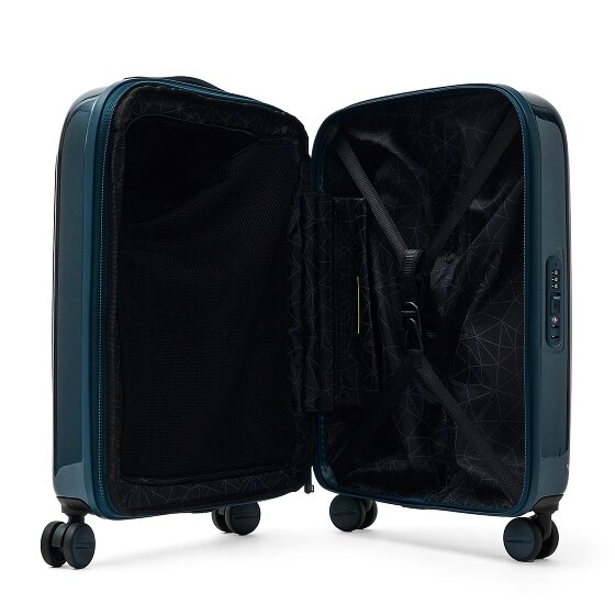 Mandarina Duck Logoduck + Metal 4 wheels Trolley S 55 cm with expansion pleat