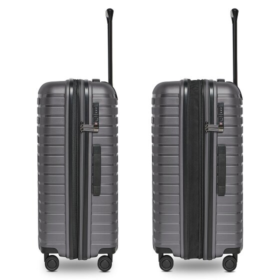 Pactastic Collection 04 THE MEDIUM + 4 wheels Trolley M 66 cm with expansion pleat