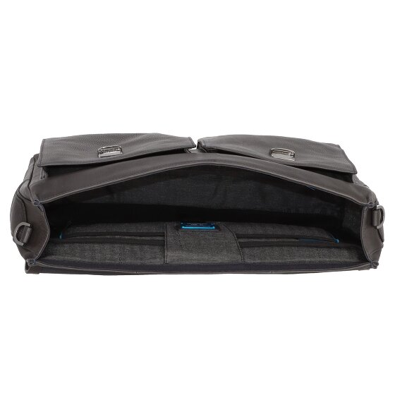 Piquadro Kobe briefcase leather 42 cm laptop compartment