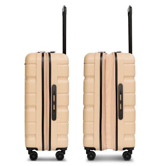 Franky Munich 4.0 4-wheel suitcase set 3-piece with stretch fold