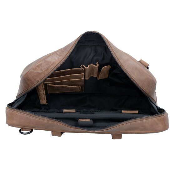 Plevier Pure shoulder bag leather 43 cm laptop compartment Plevier Pure shoulder bag leather 43 cm laptop compartment