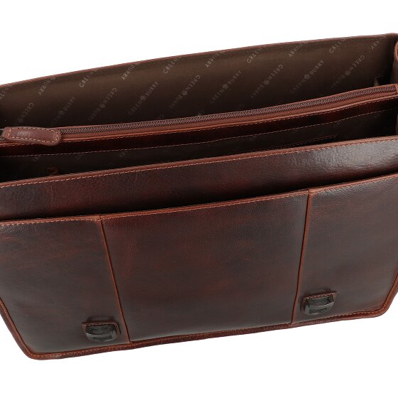 Greenburry Rugged Briefcases Messenger Leather 40.5 cm Laptop compartment