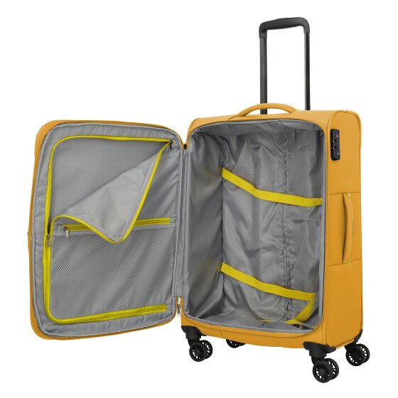 Travelite Umbria 4 wheels Suitcase set 3-piece with expansion pleat