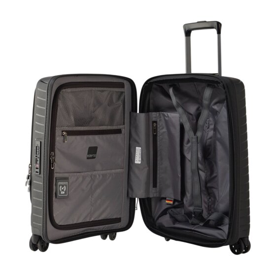 Stratic Novium 4 wheels Cabin trolley S 55 cm Laptop compartment with expansion pleat