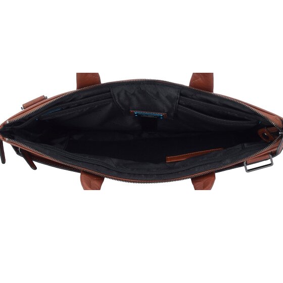 Piquadro Black Square briefcase leather 42 cm laptop compartment