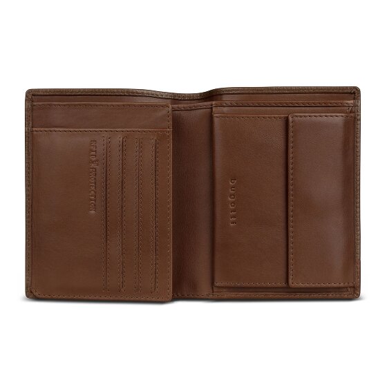 Bugatti Due Wallet RFID protection Genuine Leather 10 cm