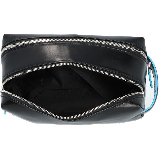 Piquadro Blue Square Toiletry bag Genuine Leather 25 cm