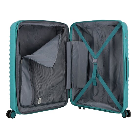d&n Travel Line 4500 4 wheels Suitcase set 3-piece with expansion pleat