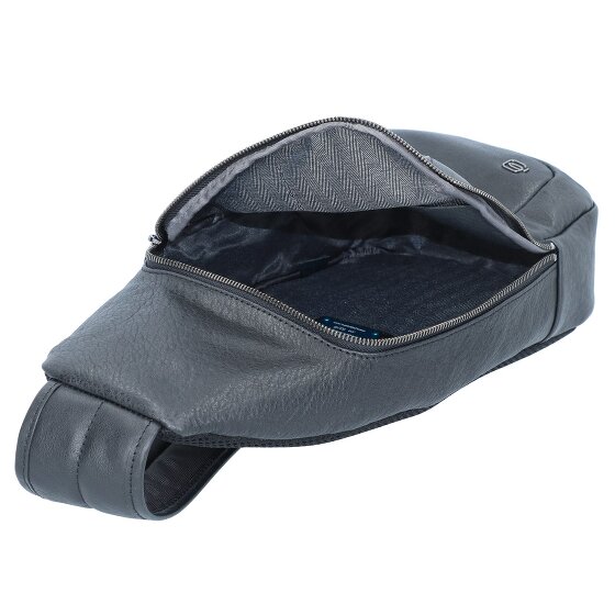 Piquadro Black Square shoulder bag leather 20 cm