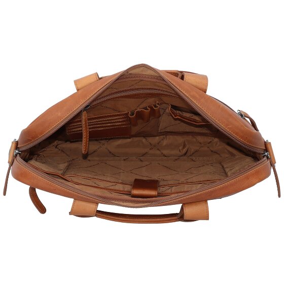 The Chesterfield Brand Wax Pull Up Briefcase Leather 40 cm Laptop compartment