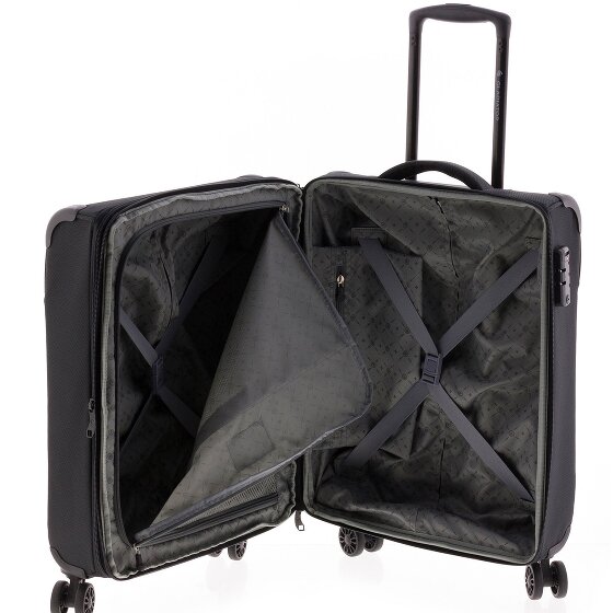 Gladiator 4700 4 wheels Cabin trolley 55 cm with expansion pleat