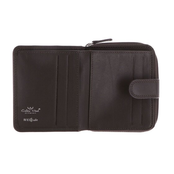 Golden Head Polo Wallet RFID protection Genuine Leather 10.5 cm