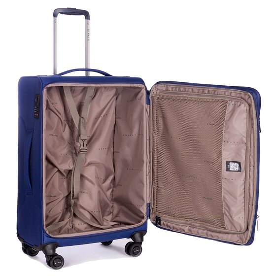 Stratic Stratic Light Plus 4 wheels Trolley 68 cm with expansion pleat
