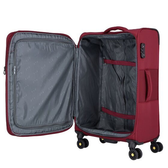 d&n Travel Line 9704 4 wheels Trolley M 68 cm with expansion pleat