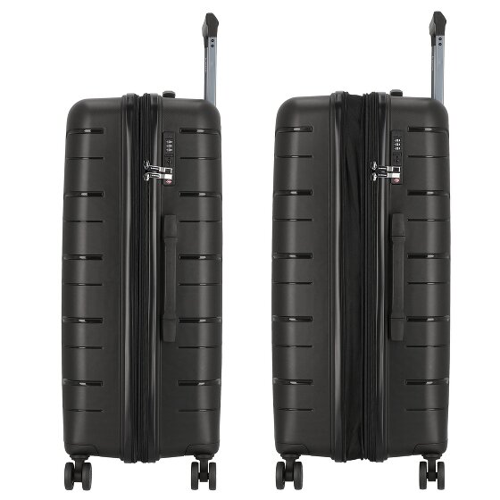 Polestream Strz by Asteroid 4 wheels Trolley L 74 cm with expansion pleat