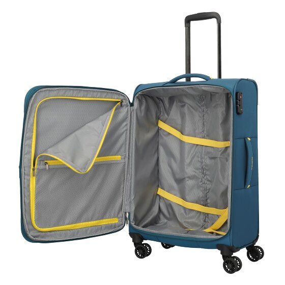 Travelite Umbria 4 wheels Suitcase set 3-piece with expansion pleat