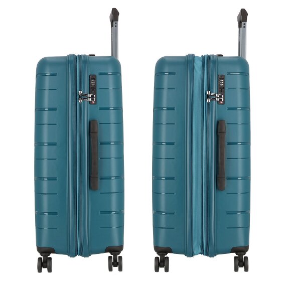 Polestream Strz by Asteroid 4 wheels Trolley L 74 cm with expansion pleat