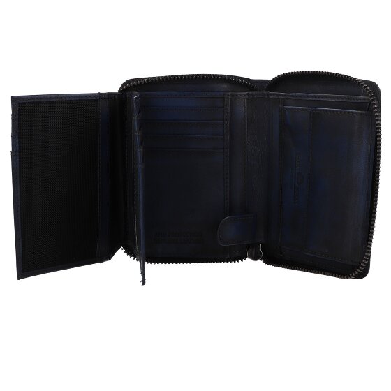 Greenburry Destressed Wallet RFID protection Leather 13 cm