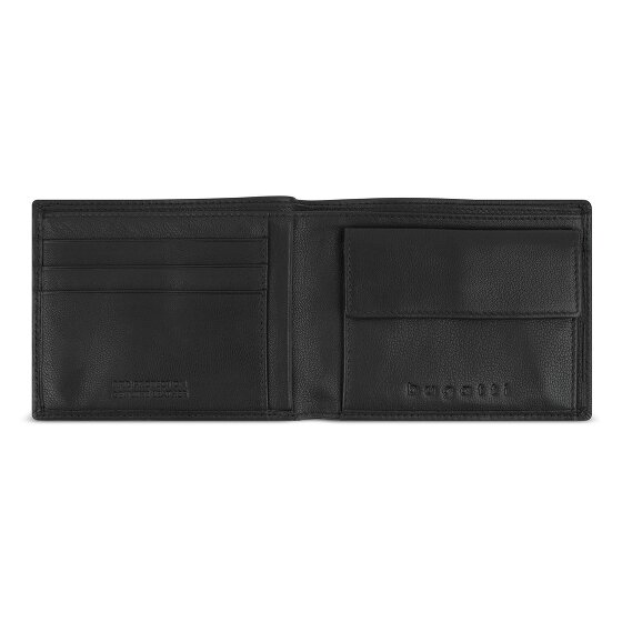 Bugatti Black Magic Wallet RFID protection Leather 11.5 cm