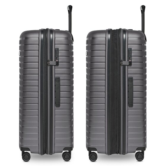 Pactastic Collection 04 THE LARGE + 4 wheels Trolley L 75 cm with expansion pleat