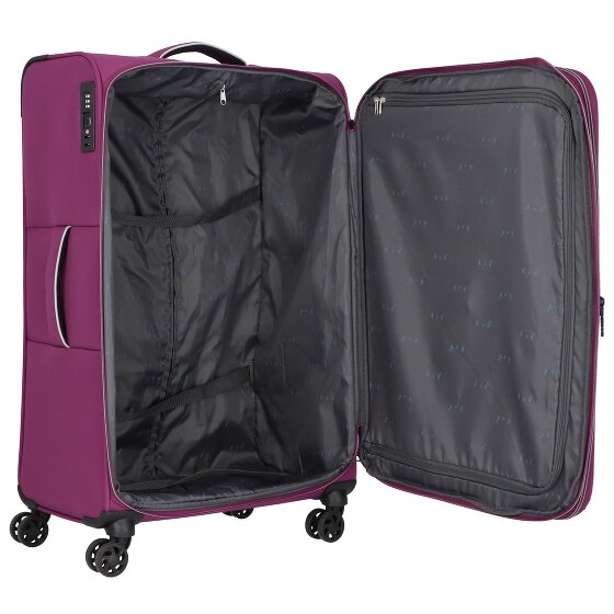 d&n Travel Line 9204 4 wheels Trolley L 76 cm with expansion pleat