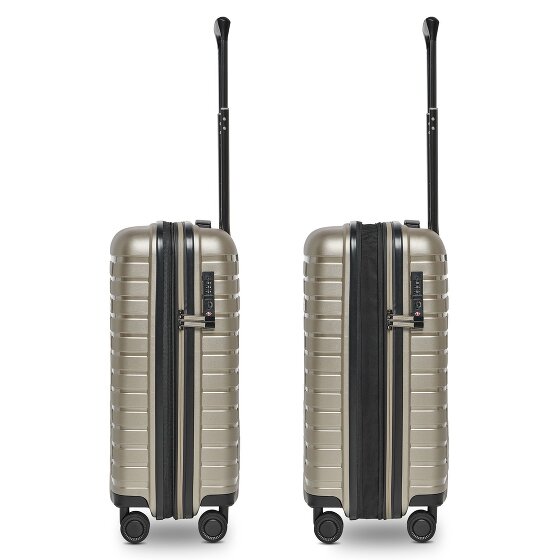 Pactastic Collection 04 THE CABIN + 4 wheels Cabin trolley S 55 cm with expansion pleat