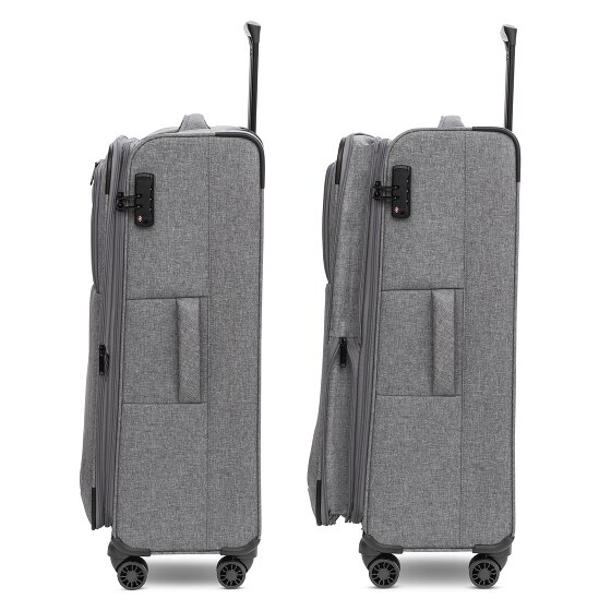 Redolz Essentials 12 LARGE 4 wheels Trolley 79 cm with expansion pleat