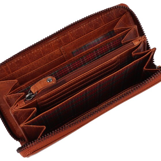 Greenburry House of Norway Wallet RFID protection Genuine Leather 19 cm